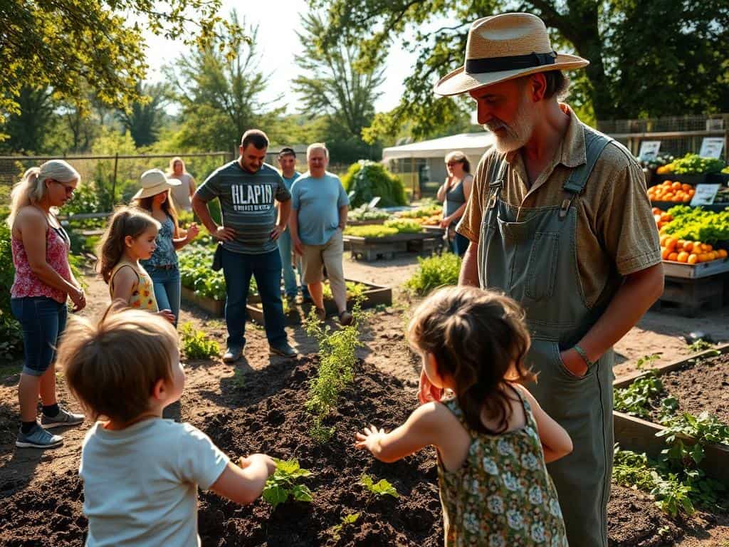 Daily responsibilities of organic farmers in community engagement