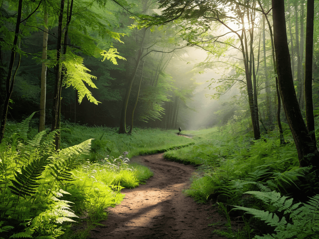 Natures Antidote to Burnout in forest