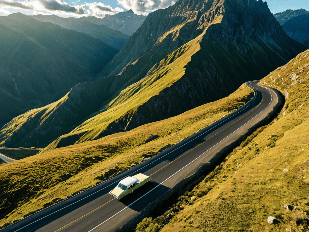 Scenic routes mountain landscape