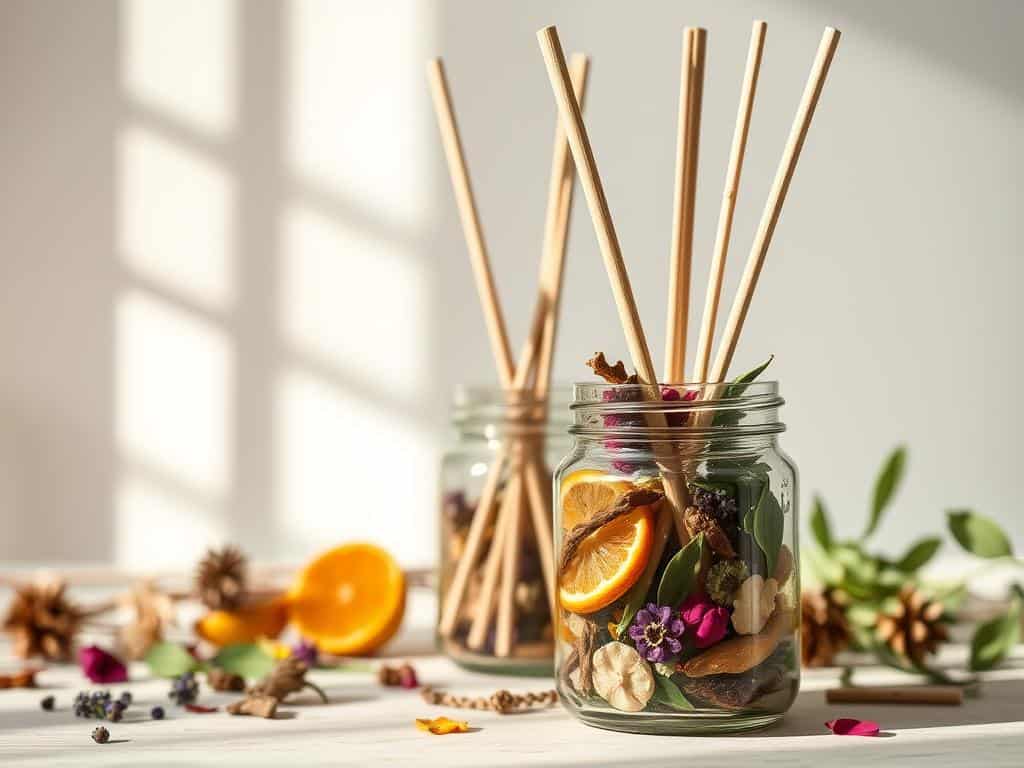 DIY air freshener using essential oils and natural scents