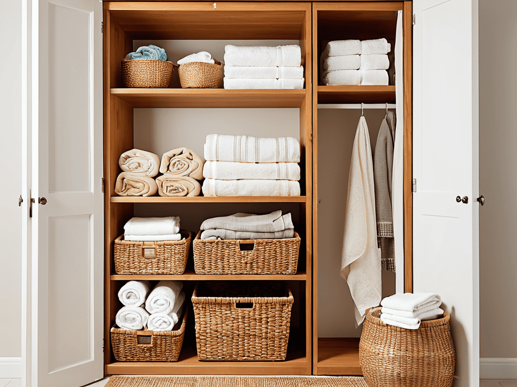 Organizing Linen Closet Essentials