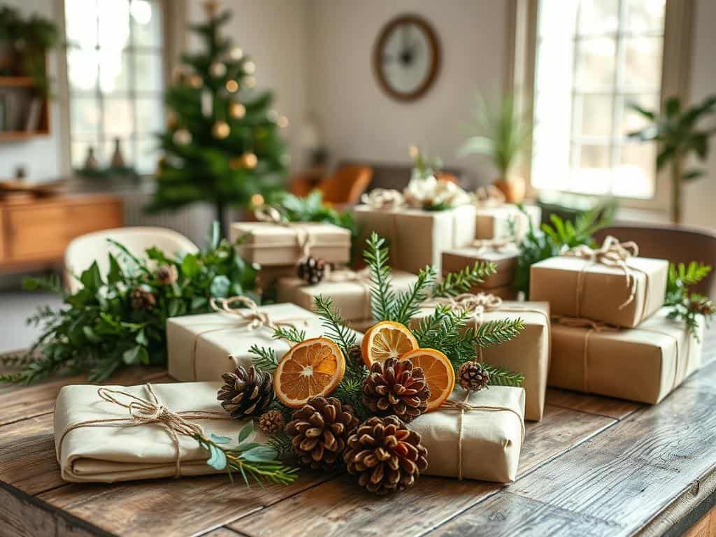 green gifts and waste-free decorations