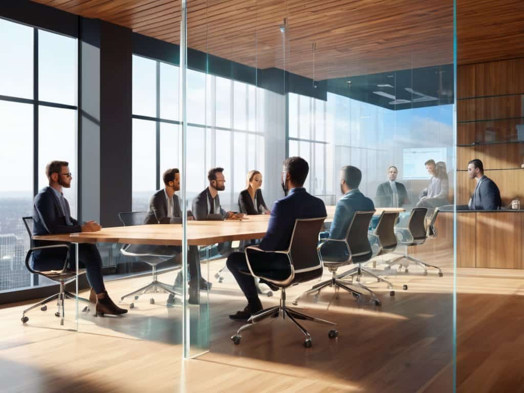 Spatial computing for remote work meeting