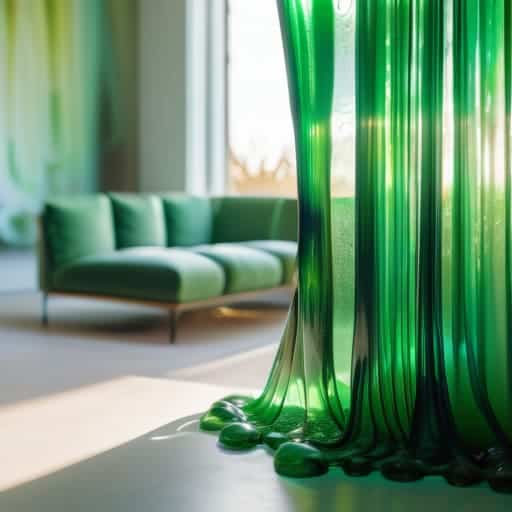 Algae-based bio-curtains cleaning indoor air.